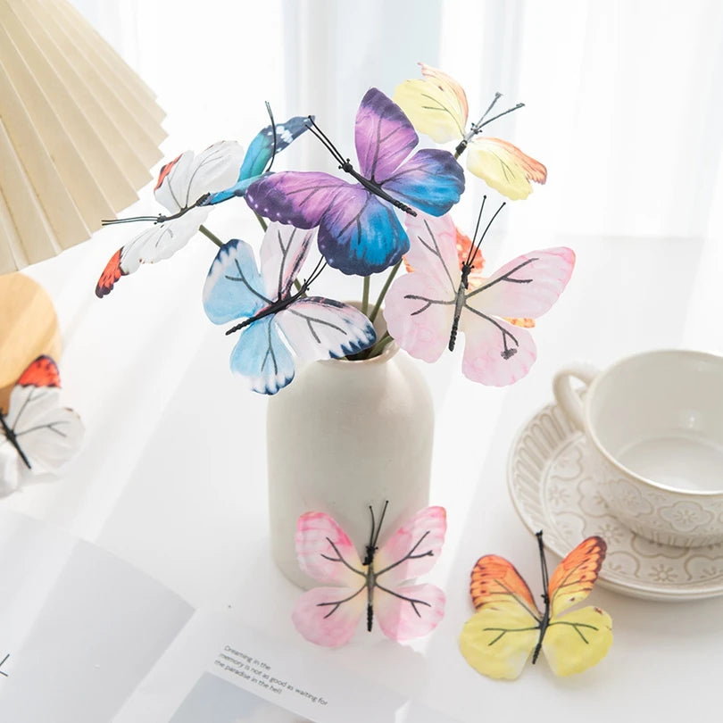 3D Silk Artificial Butterflies for Wedding & Home Décor Artificial Butterflies Babs