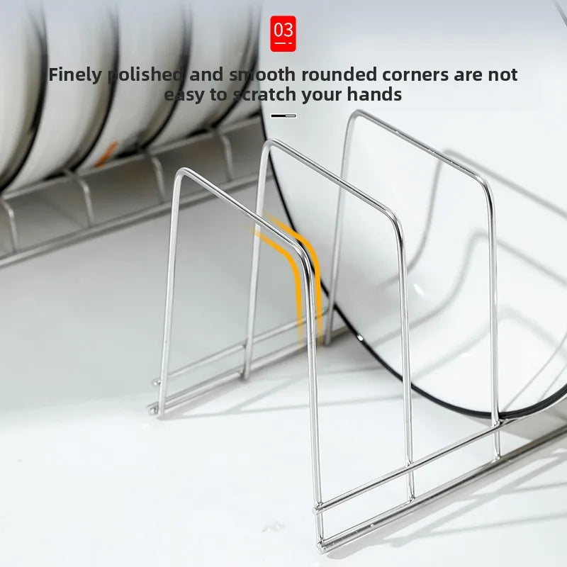 Stainless Steel Dish Drying Rack – Space-Saving Sink Organizer Dish Drying Rack Babs