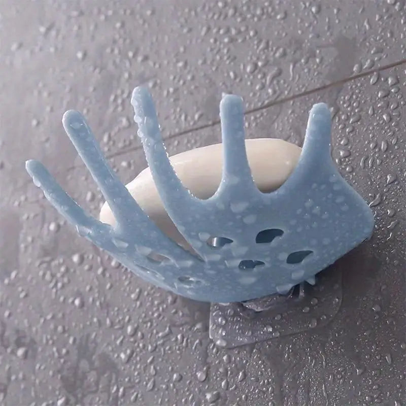 Punch-Free Wall Soap Holder with Drain | Bathroom Rack Wall Soap Holder Babs