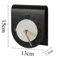Metal Desk Clock – Modern Silent Quartz Tabletop Clock Decorative Desk Clock Babs Metal Style
