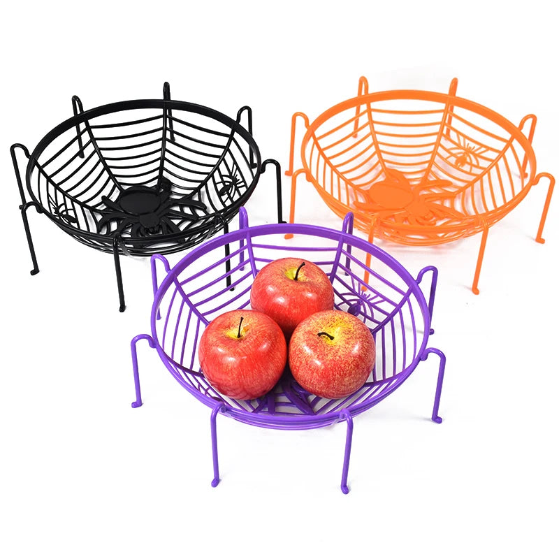 Halloween Spider Candy Basket – Party Treat Tray Decoration Halloween Party Decoration Babs