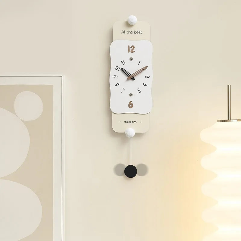 Modern Luxury Silent Pendulum Wall Clock – Minimalist Decor Pendulum Wall Clock Babs