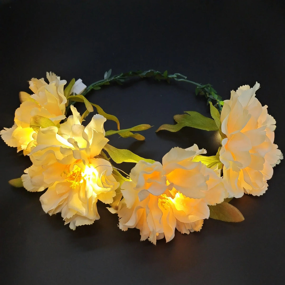 LED Glowing Flower Crown Headband for Women & Kids LED Flower Crown Babs 7