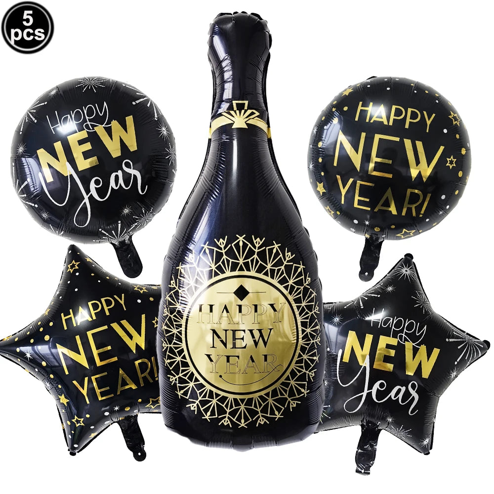2027 New Year Foil Balloon Set – Gold, Silver & Champagne Party Foil Balloons Babs army green As pictures show