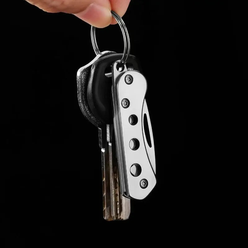 Stainless Steel Folding Pocket Knife – Keychain EDC Tool Folding Pocket Knife Babs