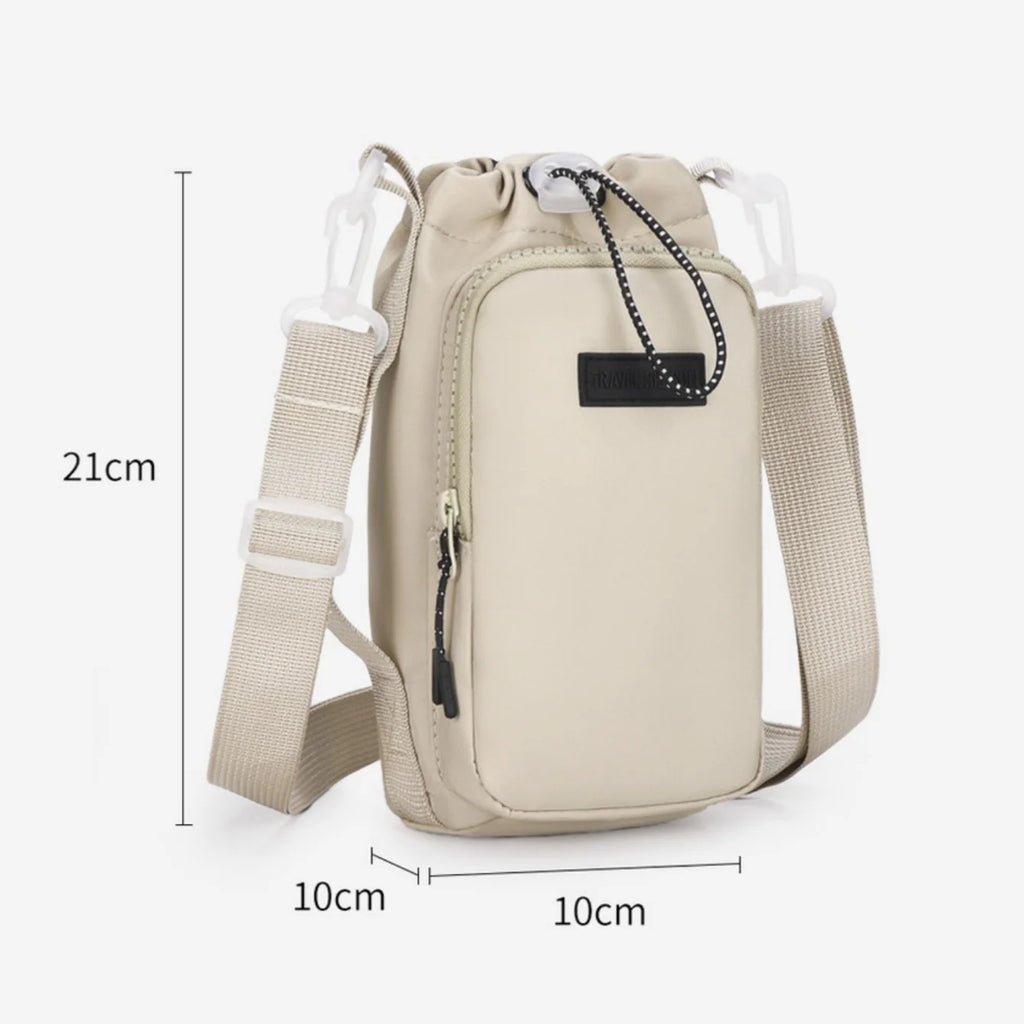 Insulated Water Bottle Crossbody Bag with Adjustable Strap Bottle Carrier Bag Babs