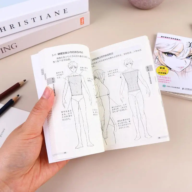 Manga Drawing Tutorial Pocket Book – Anime Hairstyle Guide Manga Tutorial Book Babs