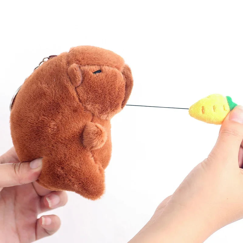Cute Plush Capybara Keychain 12cm Stuffed Animal Bag Pendant Plush Keychain Pendant Babs