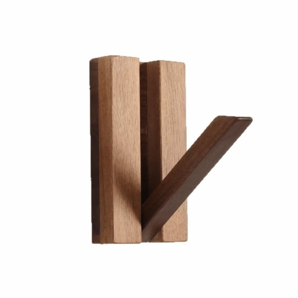 Rustic Wooden Piano Key Wall Hook – Foldable Coat Rack Wall Hook Babs Wooden Hook