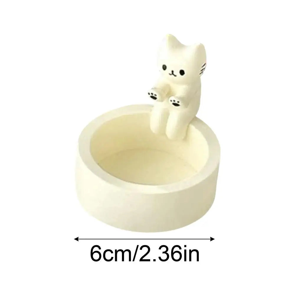 Cute Cat Candle Holder – Resin Kitten Candlestick & Gift Decor Candle Holder Babs A