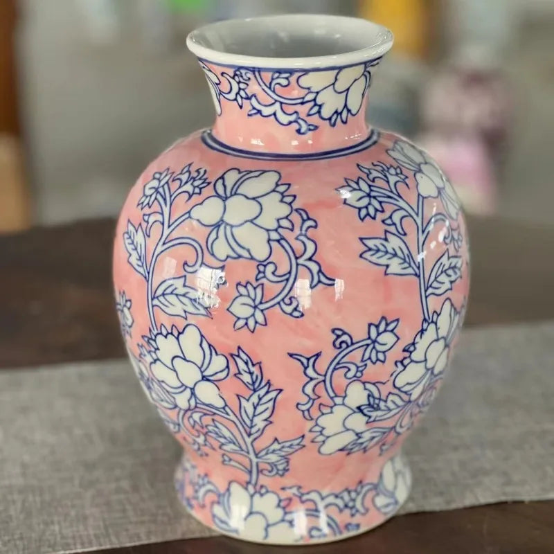 Modern Luxury Ceramic Vase – Elegant Home Table Decoration Decorative Ceramic Vase Babs Pink