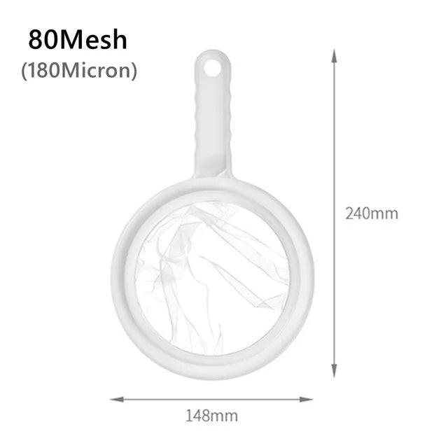 Super Fine Mesh Strainer – Soy Milk, Juice & Pulp Separator Kitchen Mesh Strainer Babs 5pcs