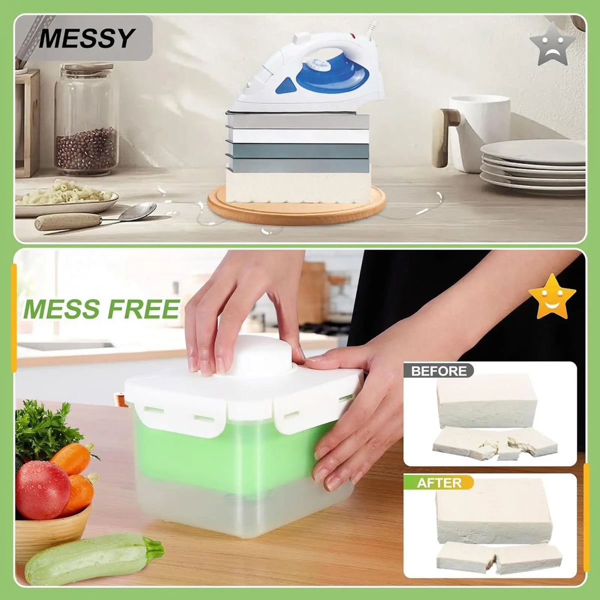 Paneer Press & Tofu Mold – 3-Layer DIY Drainage Set Tofu & Paneer Press Babs