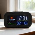 Mini Digital Alarm Clock – Temp, Humidity & LED Backlight Digital Alarm Clock Babs black