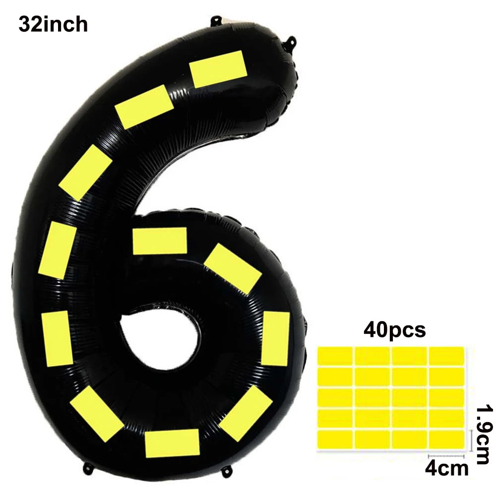 Construction Party Balloons – Excavator Dump Truck Boys Decor