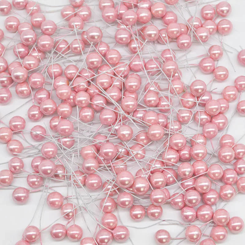 Pearl Stamens Artificial Berries for DIY Wreaths & Floral Décor Artificial Floral Picks Babs