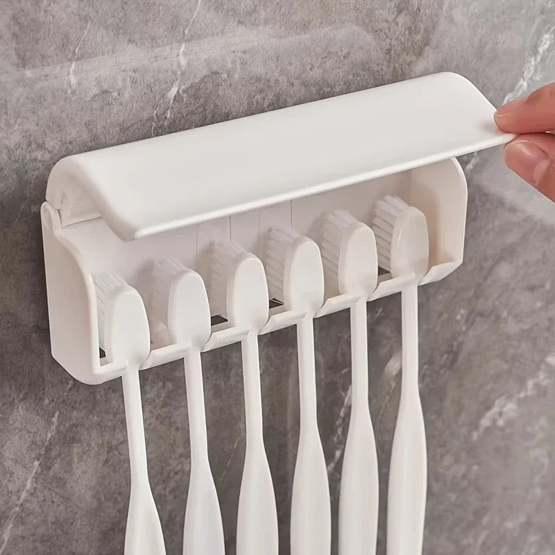 Wall Mounted Toothbrush Holder & Toothpaste Dispenser Toothbrush Holder Babs