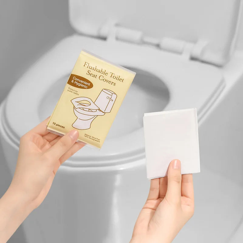 Disposable Toilet Seat Covers – Flushable & Portable, 10–80 Pack Disposable Toilet Cover Babs