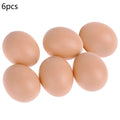Fake Nesting Eggs for Chickens – Plastic Nest Training Eggs 6/12 Pack Poultry Nesting Eggs Babs 6pcs XL