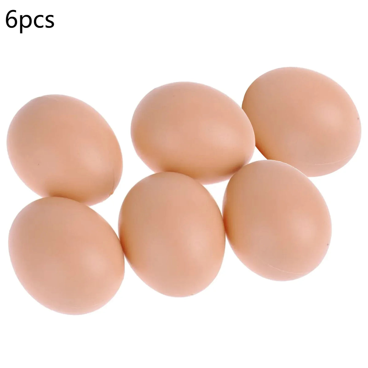 Fake Nesting Eggs for Chickens – Plastic Nest Training Eggs 6/12 Pack Poultry Nesting Eggs Babs 6pcs XL