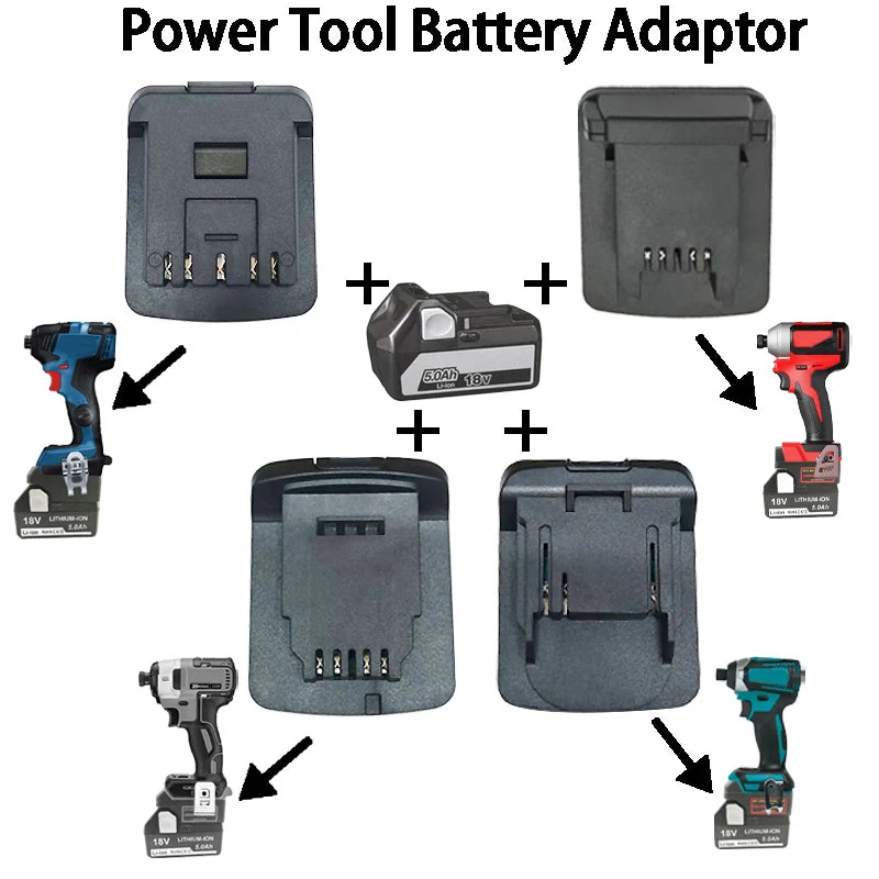 Hitachi HiKOKI 18V Battery Adapter – Makita DeWalt Milwaukee Bosch Battery Adapter Babs