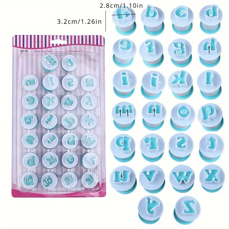 Alphabet Cookie Cutter Set – Letter Molds for Fondant & Biscuits Cookie Cutter Set Babs
