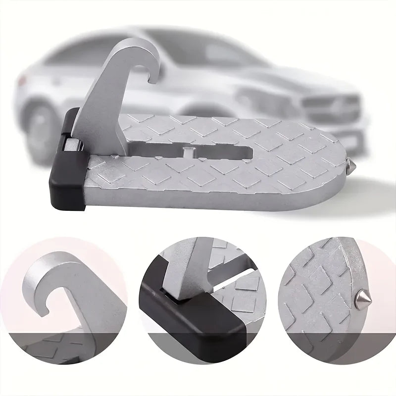 Car Door Step Hook – Anti-Slip Aluminum Roof Pedal & Glass Breaker Car Door Step Hook Babs