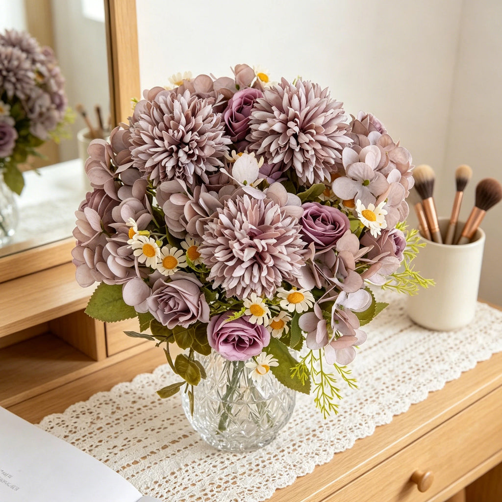 Artificial Chamomile Bouquet for Wedding, Home & Party Décor Artificial Flower Bouquet Babs