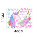 Unicorn Glow in the Dark Wall Stickers – Kids Room Decals Glow Wall Decals Babs Unicorn