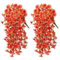 Artificial Morning Glory Vine Garland – Wedding & Home Decor Artificial Flower Garland Babs Orange 3 pc
