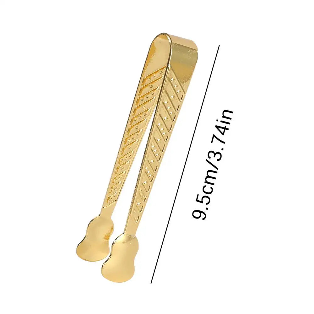 Stainless Steel Incense Tongs – Non-Slip Multifunction Clamp Incense Tongs Babs Gold