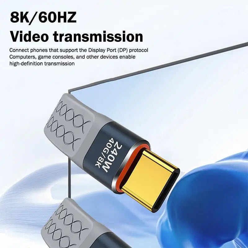 USB4 40Gbps Type-C Cable – PD 240W & 8K Video Keychain USB4 Type-C Cable Babs