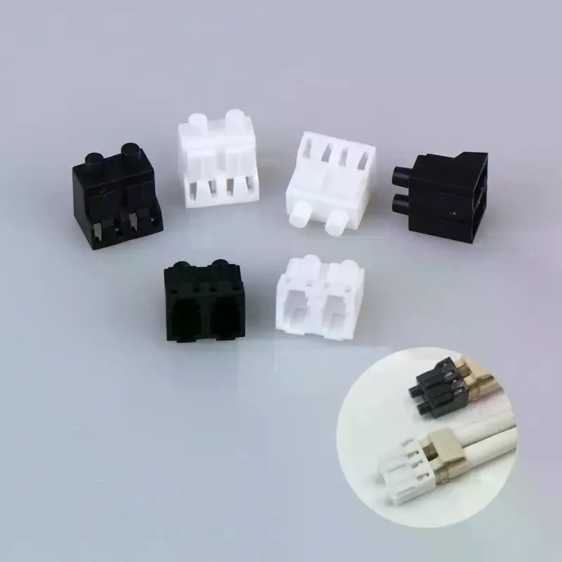 LC Duplex Fiber Optic Dust Caps – Anti-Oxidation Port Covers 10/50pc Fiber Optic Dust Caps Babs