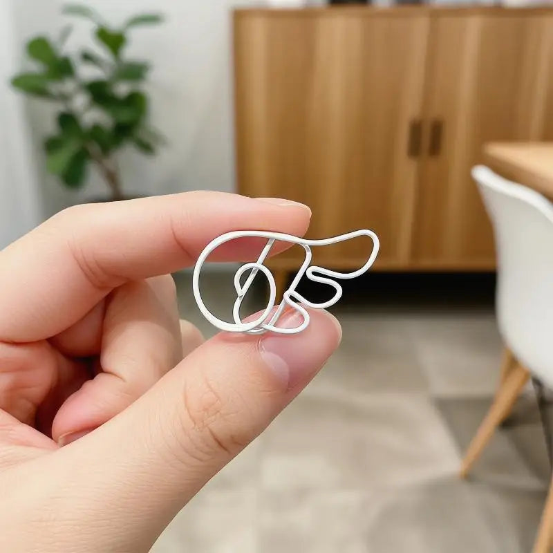 20Pcs Angel Wing Metal Paper Clips – Office, School & Journaling Decorative Paper Clips Babs
