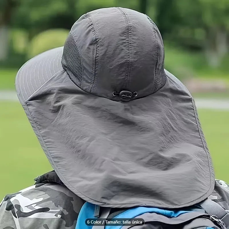Waterproof Bucket Hat Wide Brim Sun Protection & Neck Cover Outdoor Bucket Hat Babs