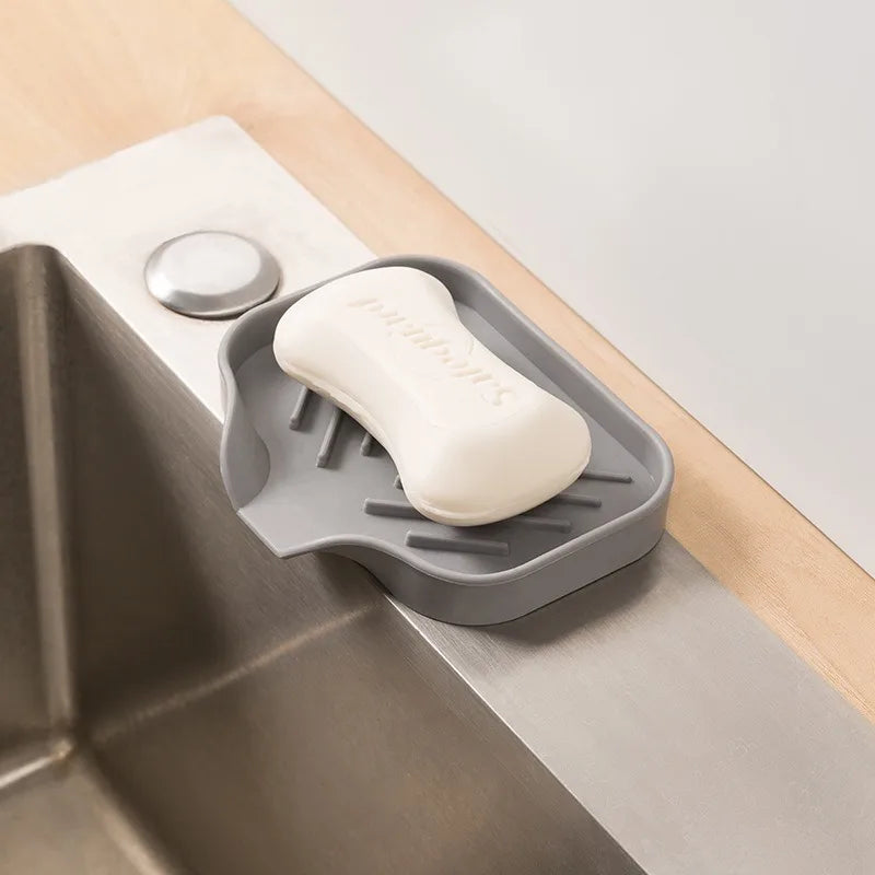 Silicone Sink Sponge Holder – Auto-Draining Kitchen Organizer Sink Sponge Holder Babs
