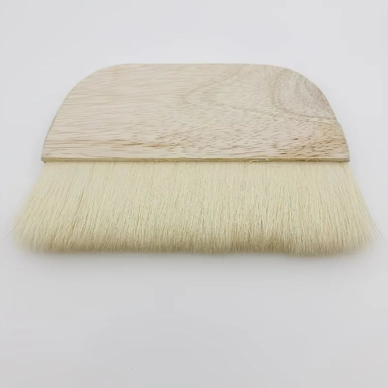 Wool Flat Paint Brush – Natural Wood Handle, 4 Sizes Wool Paint Brush Babs