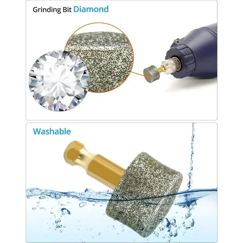 2pcs Diamond Dog Nail Grinder Replacement Heads | Pet Trimmer Pet Nail Grinder Bit Babs