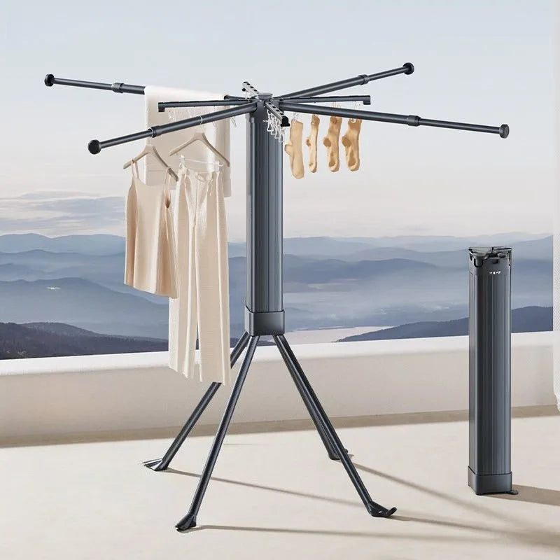 Retractable Folding Clothes Drying Rack – Floor Standing Hanger Clothes Drying Rack Babs