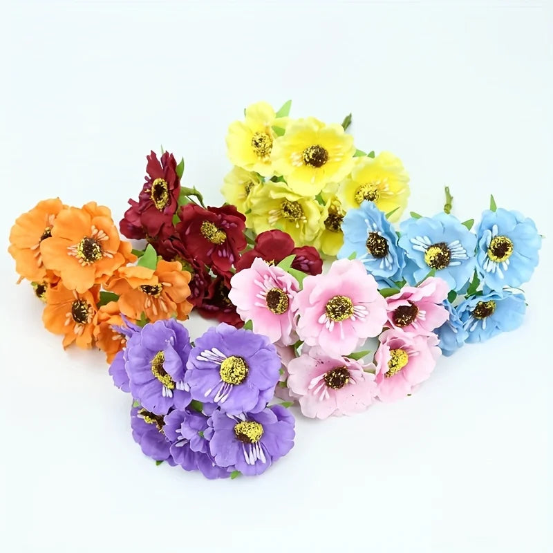 Silk Artificial Mini Flower Bouquet for Wedding & Home Décor Artificial Silk Flowers Babs