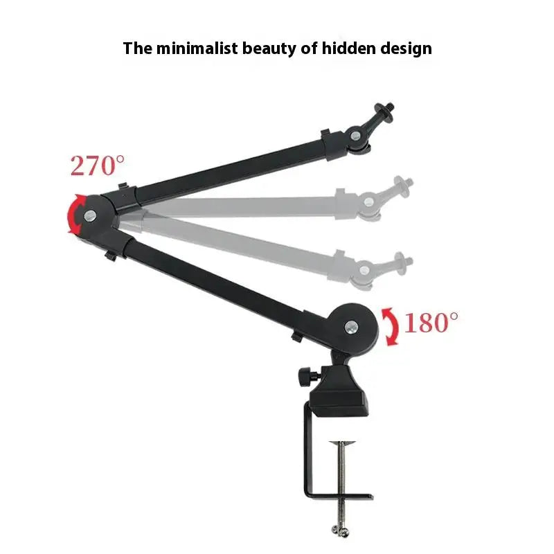 Foldable Microphone Boom Arm Stand – 360° Rotation Desk Mount Microphone Boom Arm Babs