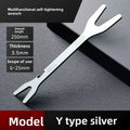 6-25mm Self-Tightening Universal Wrench | Dual Head Spanner Adjustable Wrench Babs silver