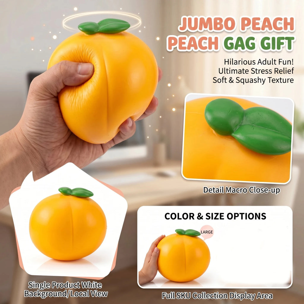 Giant Fruit Squishy Slow Rising Squeeze Fidget Toy for Adults Squishy Fidget Toy Babs