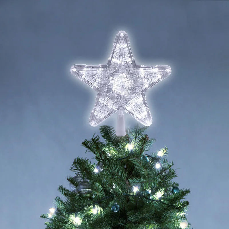 Christmas Tree Top Star LED Light Topper – Xmas Ornament Christmas Tree Topper Babs