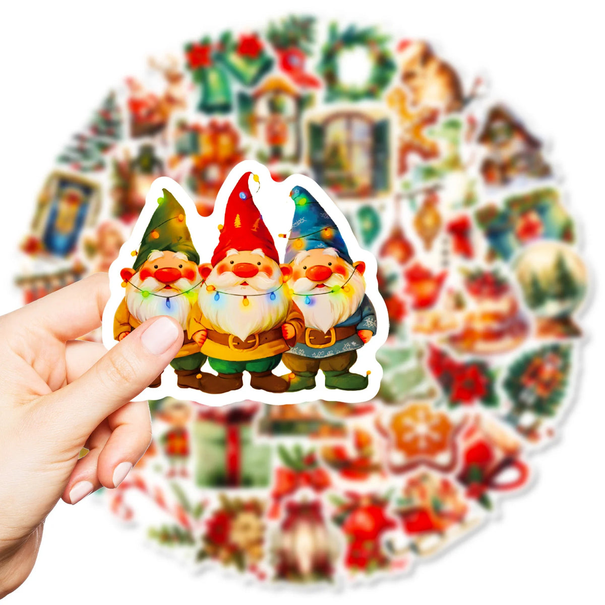 50 Christmas Vinyl Stickers – Laptops, Bottles & More Vinyl Sticker Pack Babs