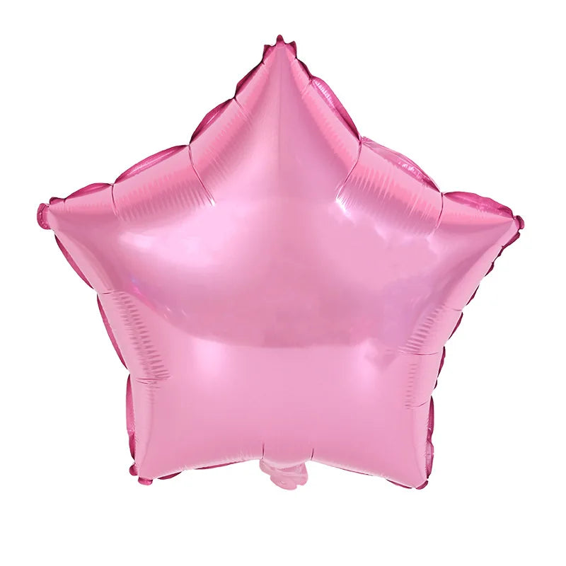 18" Star & Heart Foil Balloons for Parties & Weddings (5–50 pcs) Party Foil Balloons Babs