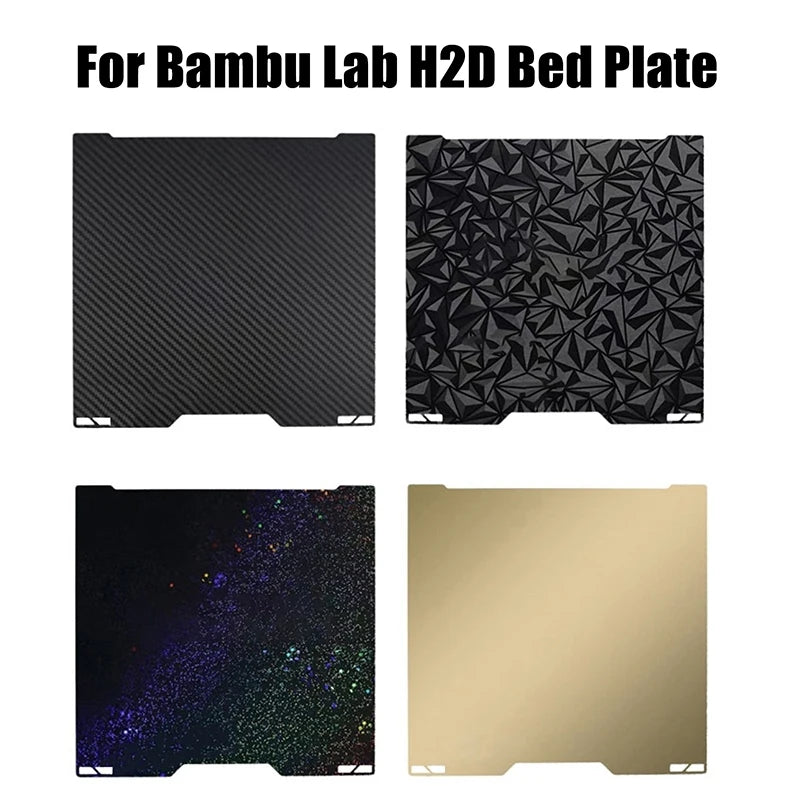 Bambu Lab H2D 380mm PEO/PET/PEI Double-Sided Build Plate 3D Printer Build Plate Babs