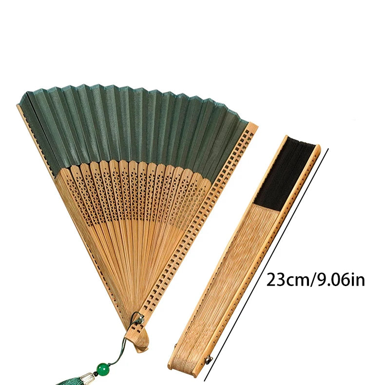 Foldable Hand Fan with Tassel – Dance, Travel & Photo Prop Decorative Hand Fan Babs