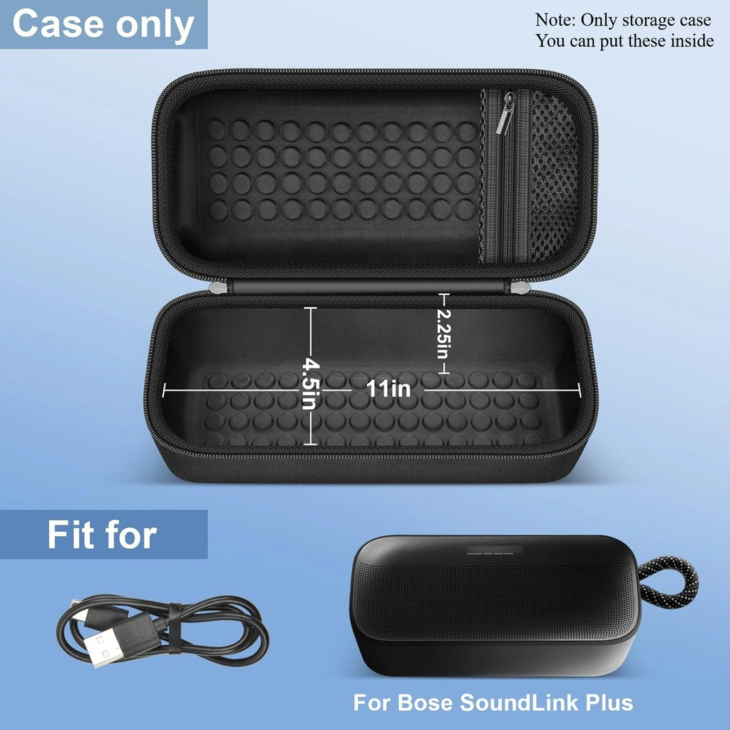 Hard Travel Case for Bose SoundLink Plus Bluetooth Speaker Speaker Carrying Case Babs