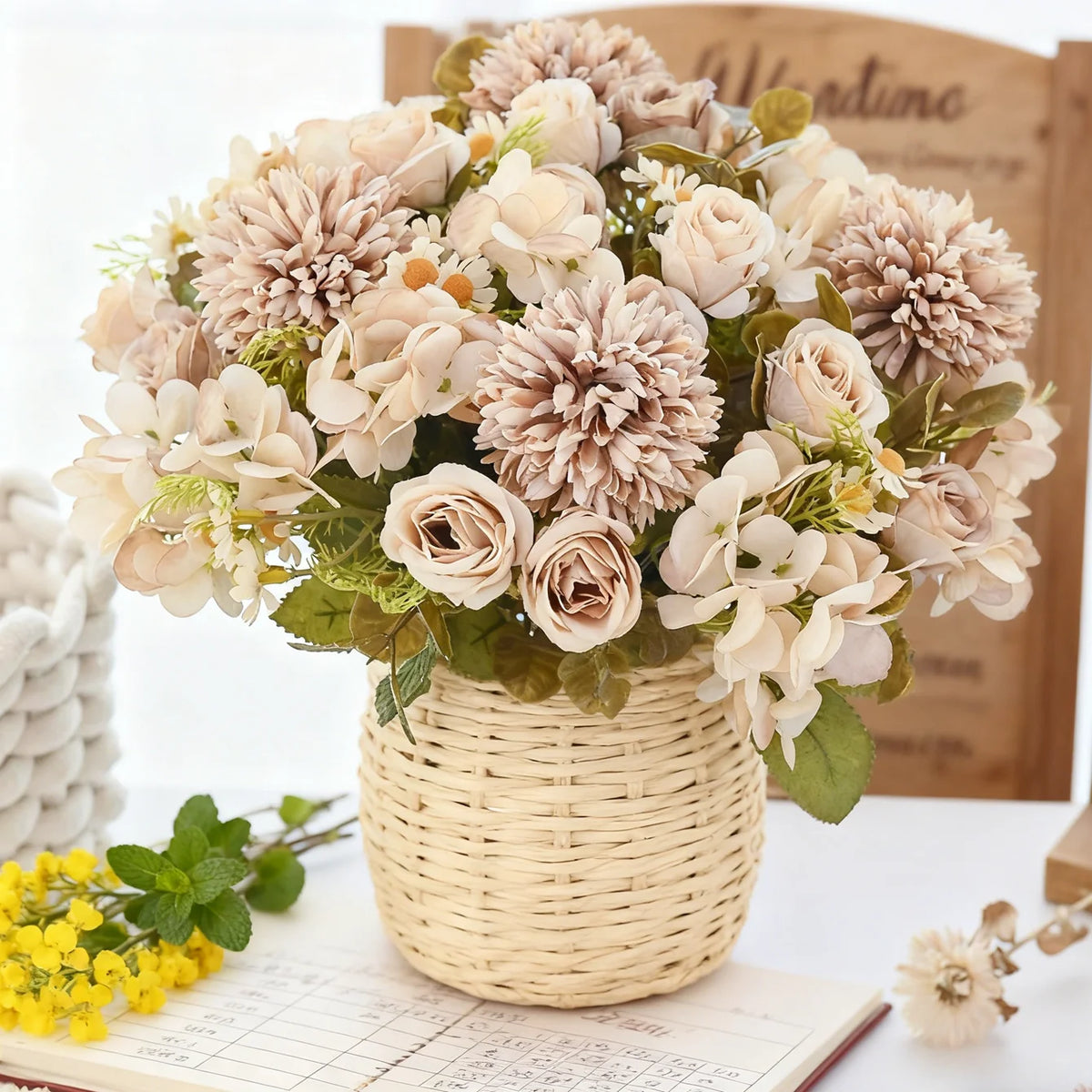 Artificial Chamomile Bouquet – Wedding, Home & Table Décor Artificial Flower Bouquet Babs